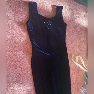 Vintage velvet leotard jumpsuit